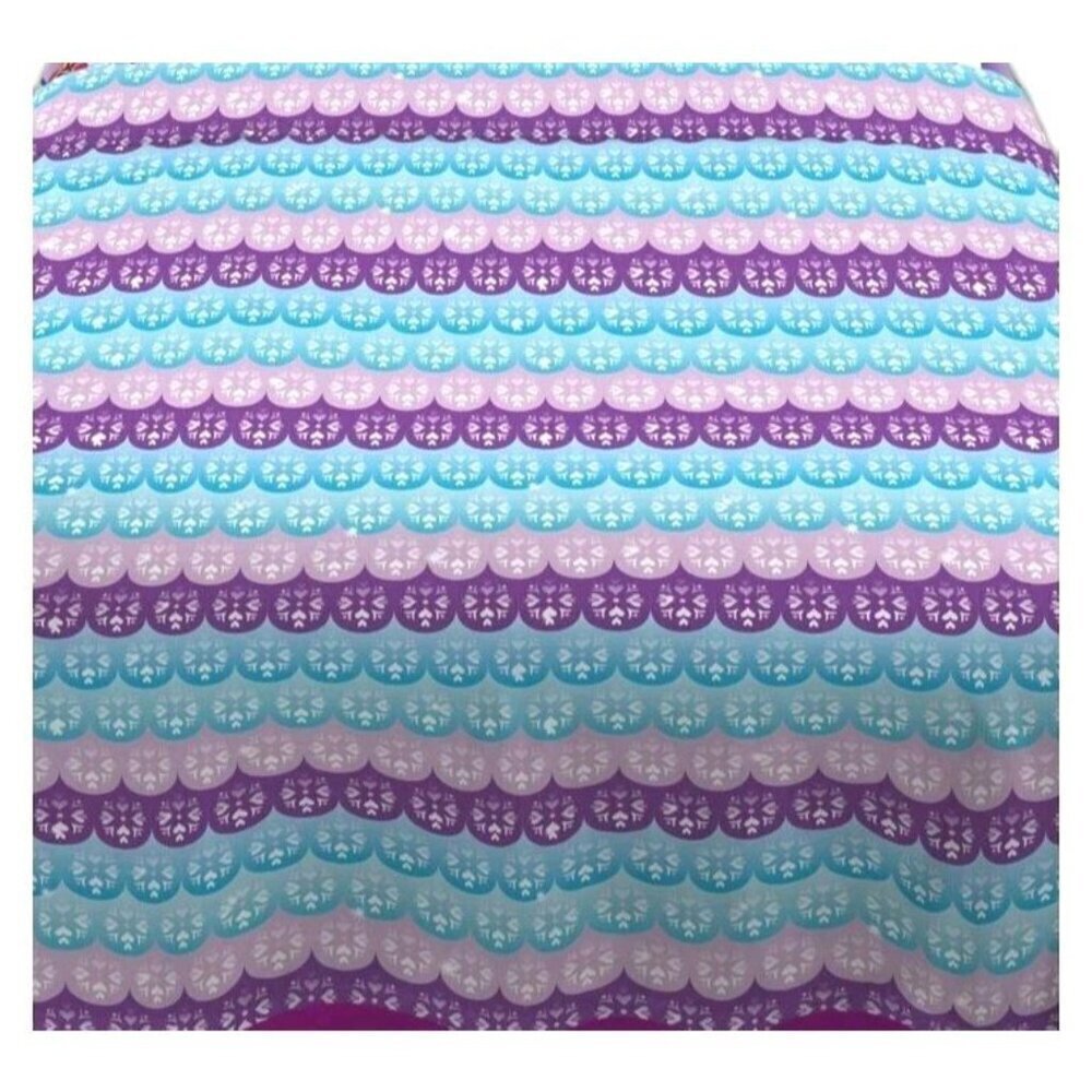 Disney Frozen Flat Sheet Set Of 2 Youth Twin Anna Elsa Pink Purple Kids Bedding